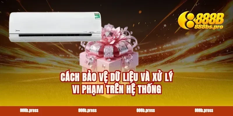 Cách bảo vệ dữ liệu và xử lý vi phạm trên hệ thống