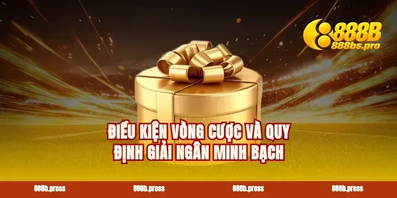 Điều kiện vòng cược và quy định giải ngân minh bạch