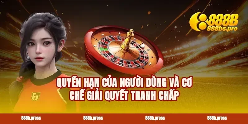 Quyền hạn của người dùng và cơ chế giải quyết tranh chấp